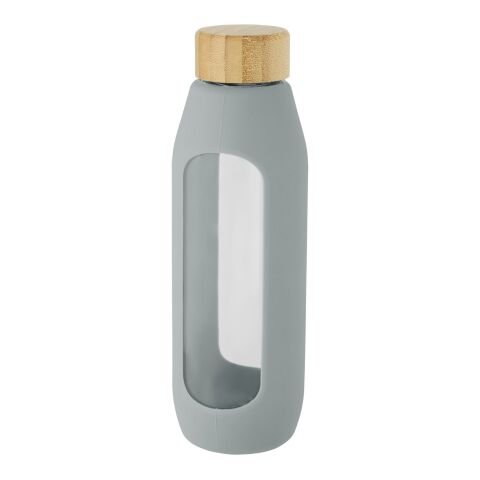 Tidan 600 ml Flasche aus Borosilikatglas mit Silikongriff Standard | grau | ohne Werbeanbringung | Nicht verfügbar | Nicht verfügbar