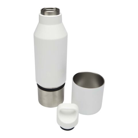Odessy 600 ml Isolierflasche und 300 ml Becher aus RCS recyceltem Edelstahl Standard | weiß | ohne Werbeanbringung | Nicht verfügbar | Nicht verfügbar