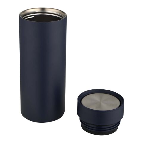 Illuminate 650 ml RCS-zertifizierte doppelwandige Trinkflasche aus recyceltem Edelstahl mit 3-teiligem Deckelset Standard | tiefes blau | ohne Werbeanbringung | Nicht verfügbar | Nicht verfügbar