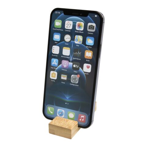 Bosona Smartphonehalterung mit Schlüsselanhänger aus Bambus Standard | holz | ohne Werbeanbringung | Nicht verfügbar | Nicht verfügbar