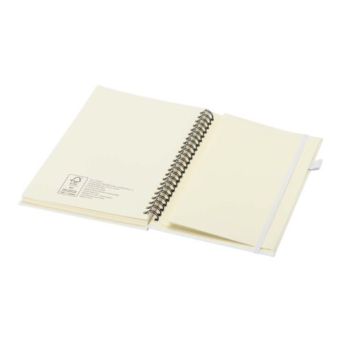 Liss A5 Hardcover Spiralnotizbuch aus recyceltem Kunststoff weiß