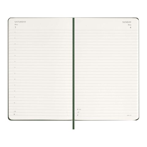 Moleskine 12M Hardcover Tagesplaner Standard | myrtengrün | ohne Werbeanbringung | Nicht verfügbar | Nicht verfügbar