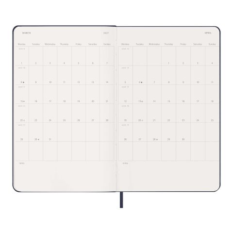 Moleskine 12M Hardcover Wochenplaner Standard | saphir | ohne Werbeanbringung | Nicht verfügbar | Nicht verfügbar