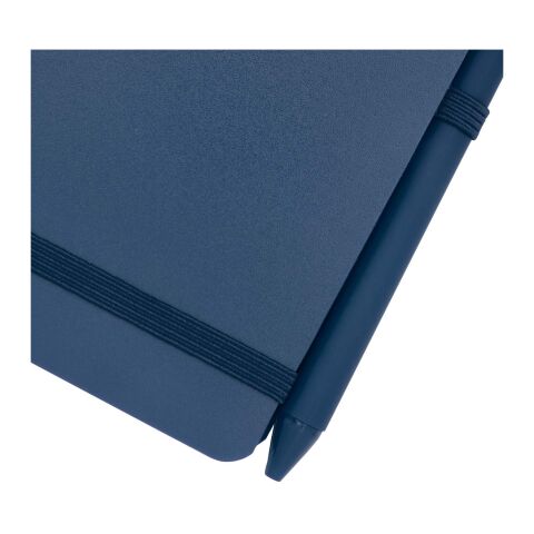 Thalaasa A6 Hardcover Notizbuch aus Ocean Bound Kunststoff mit Kugelschreiber (schwarze Mine) Standard | Ozeanblau | ohne Werbeanbringung | Nicht verfügbar | Nicht verfügbar