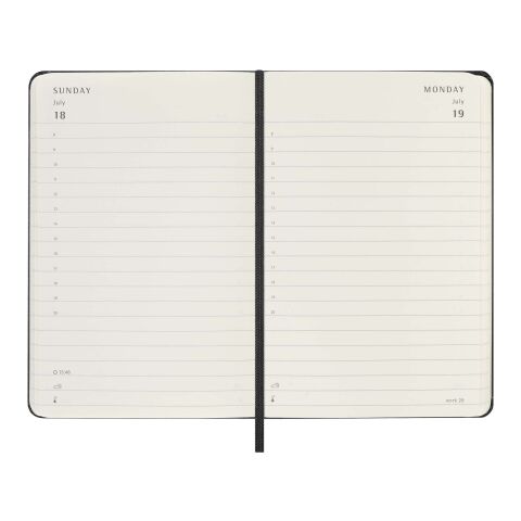 Moleskine Hardcover 12 Monate Tageskalender , Pocket-Format Standard | schwarz | ohne Werbeanbringung | Nicht verfügbar | Nicht verfügbar