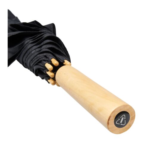 Alina 23&quot; Automatikschirm aus recyceltem PET-Kunststoff Standard | schwarz | ohne Werbeanbringung | Nicht verfügbar | Nicht verfügbar | Nicht verfügbar