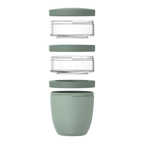 Mepal Ellipse Dreiteiliger, 500 ml + 2 x 200 ml isolierter Lunchpot Standard | salbei | ohne Werbeanbringung | Nicht verfügbar | Nicht verfügbar