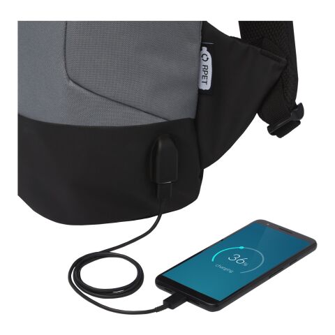 Cover Diebstahlsicherer RPET Rucksack Standard | grau | ohne Werbeanbringung | Nicht verfügbar | Nicht verfügbar | Nicht verfügbar