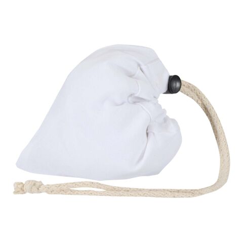 Madras Blend 140 g/m², GRS-zertifizierte, faltbare Baumwoll Tragetasche, 7 l weiß