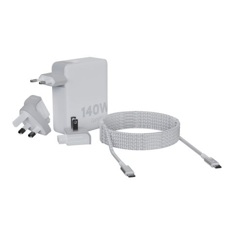 Xtorm XVC2140 GaN Ultra 140 W Reiseadapter mit 240 W USB-C PD-Kabel Standard | weiss | ohne Werbeanbringung | Nicht verfügbar | Nicht verfügbar