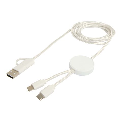 Citala 150 cm 5-in-1 Kabel aus recyceltem Kunststoff für Datenübertragung und 27W Schnellladung Standard | weiß | ohne Werbeanbringung | Nicht verfügbar | Nicht verfügbar