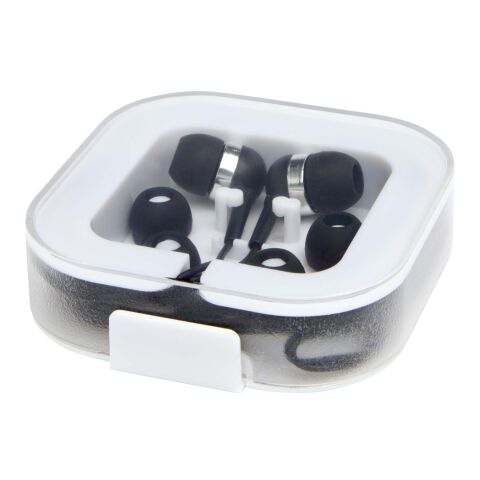 Baekdu kabelgebundenes Headset Typ-C mit Aufbewahrungsbox aus recyceltem Kunststoff Standard | schwarz | ohne Werbeanbringung | Nicht verfügbar | Nicht verfügbar