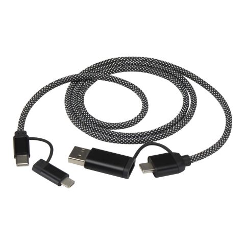 SMART 65 W, 100 cm, RCS-zertifiziertes magnetisches 5-in-1-Ladekabel schwarz