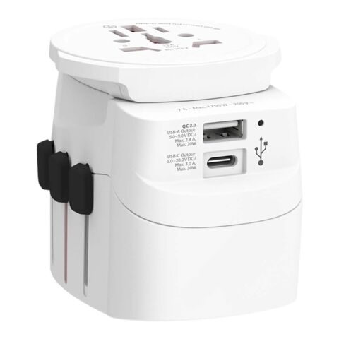 SKROSS® PRO Light USB AC30PD Reiseadapter weiss