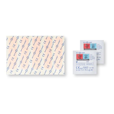 MiniKit Erste-Hilfe transparent schwarz | Nicht verfügbar | 1-farbiger Digitaler Aufkleber | Vorderseite | 39 mm x 82 mm