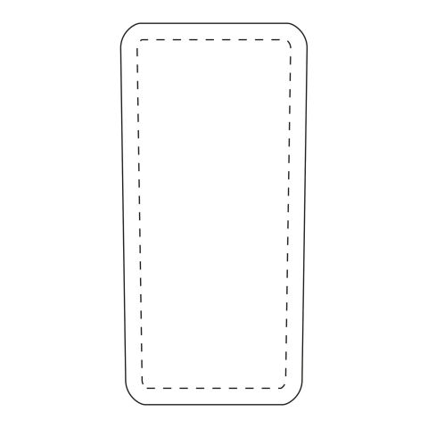 MiniKit Pflaster transparent magenta | 1-farbiger Digitaler Aufkleber | Vorderseite | 39 mm x 82 mm