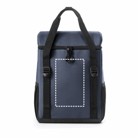 ROMA L. Gepolsterter Thermorucksack aus recyceltem Polyester 600D Ripstop 16 L Blau | ohne Werbeanbringung | Nicht verfügbar | Nicht verfügbar | Nicht verfügbar