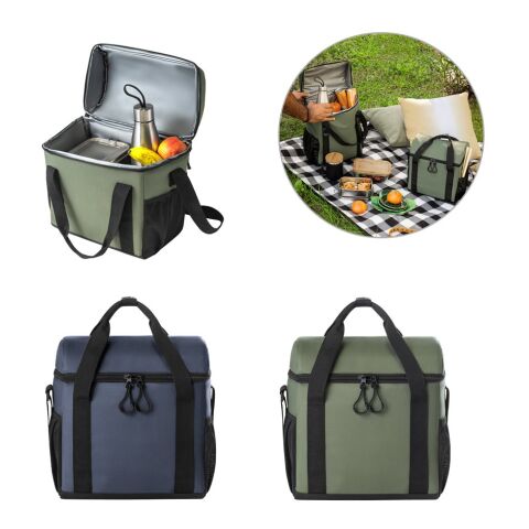 ROMA M. Gepolsterte Kühltasche aus recyceltem Polyester 600D Ripstop 11 L Blau | ohne Werbeanbringung