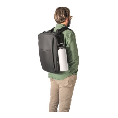 DALLAS. Hochverdichteter Reiserucksack aus recyceltem 600D-Polyester für 17.3"-Laptop schwarz | ohne Werbeanbringung | Nicht verfügbar | Nicht verfügbar | Nicht verfügbar