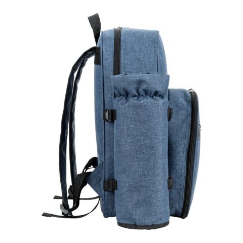 WHITSUNDAY. Picknick-Kühlrucksack aus 600D, recyceltem Polyester, mit hoher Dichte Blau | ohne Werbeanbringung