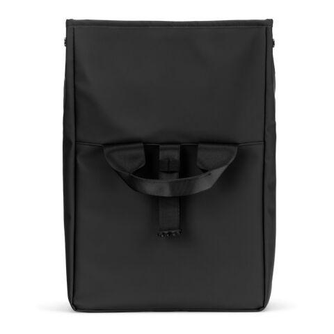 AZORES COOLER. PU-Thermotasche mit Rollverschluss und PEVA-Isolierung (7L) schwarz
