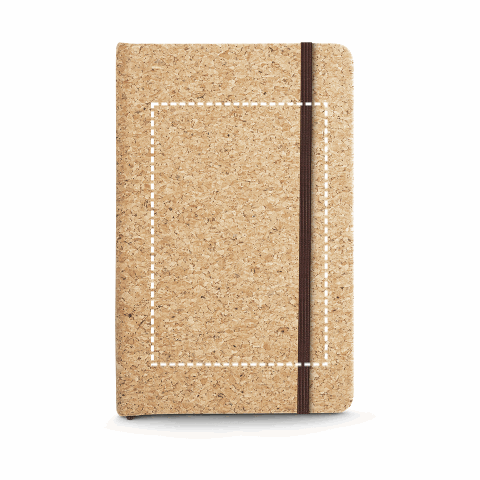 HAWKINS. Notizblock aus Kork mit 160 unlinierten Seiten Natur | ohne Werbeanbringung | Nicht verfügbar | Nicht verfügbar | Nicht verfügbar
