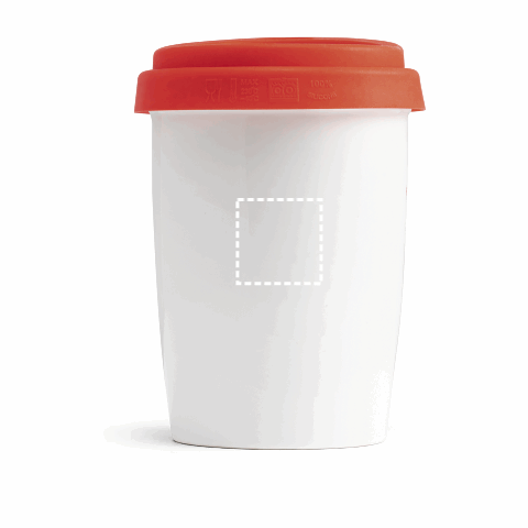 HAZARD. Reisebecher Rot | ohne Werbeanbringung | Nicht verfügbar | Nicht verfügbar | Nicht verfügbar