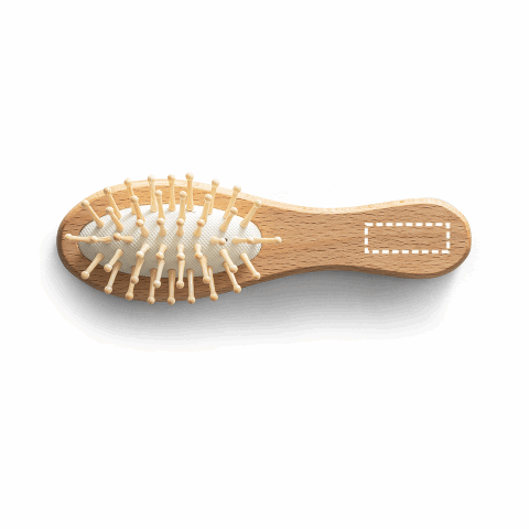DERN. Haarbürste aus Holz mit Bambusborsten Natur | ohne Werbeanbringung | Nicht verfügbar | Nicht verfügbar | Nicht verfügbar