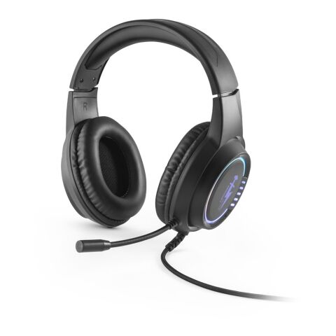 Thorne Headset RGB. Gaming-Kopfhörer mit 2 m Kabel, Mikrofon und RGB-LED-Leuchten aus ABS Schwarz | ohne Werbeanbringung | Nicht verfügbar | Nicht verfügbar | Nicht verfügbar