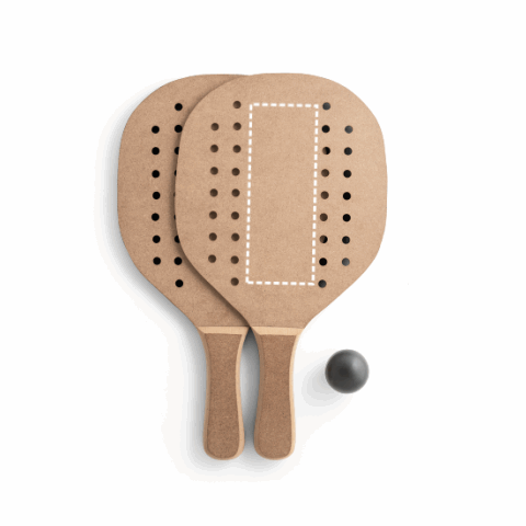 TAPIA. Strandschläger aus MDF Natur dunkel | ohne Werbeanbringung | Nicht verfügbar | Nicht verfügbar | Nicht verfügbar