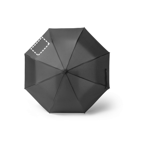 SKYLAR. 2-in-1-Regenschirm mit Einkaufstasche inklusive. Dieser ist aus recyceltem Polyester schwarz | ohne Werbeanbringung | Nicht verfügbar | Nicht verfügbar | Nicht verfügbar