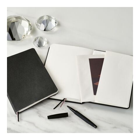 Sartre A5 Notizbuch mit Softcover rPU. 196 Seiten FSC-Papier 80 gsm Schwarz | ohne Werbeanbringung | Nicht verfügbar | Nicht verfügbar | Nicht verfügbar