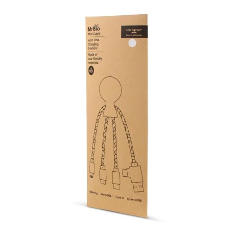 2081 | Xoopar Mr. Bio Charging cable Weiss | 1-farbiger Tampondruck | Seite 1 | Ø 23 mm | Nicht verfügbar