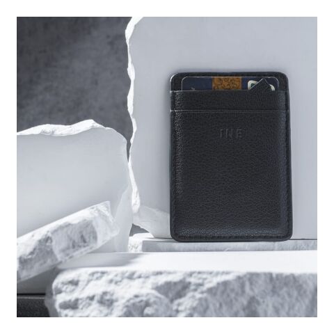 3198 | Xoopar Iné Mini NFC Wallet Recycled Leather Schwarz | ohne Werbeanbringung | Nicht verfügbar | Nicht verfügbar | Nicht verfügbar