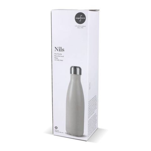 Sagaform Nils Stahlflasche Pulverbeschichtet 500ml Beige