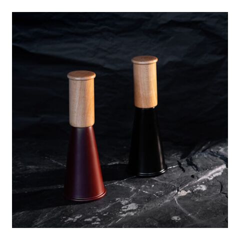 Sagaform "Gurken" Salz- oder Pfeffermühle medium, 20,5 cm Schwarz | Gravur | Oberseite | Ø 40 mm