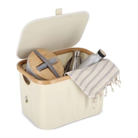 InSideOut rPET faltbarer Korb Sogne 38 x 26 x 25cm Ecru | ohne Werbeanbringung | Nicht verfügbar | Nicht verfügbar