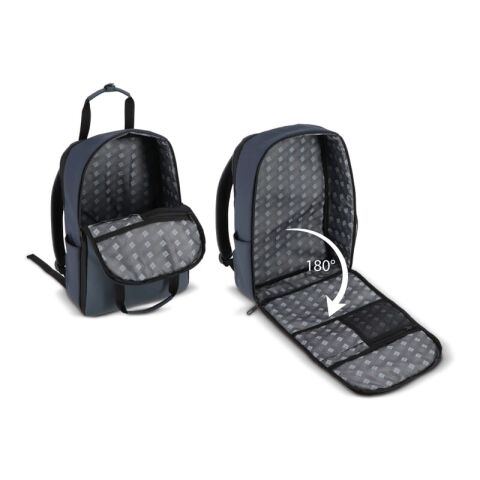 InSideOut Rucksack Carry Pack Dunkelblau | 1-farbiger Transferdruck | Fach | 120 mm x 90 mm