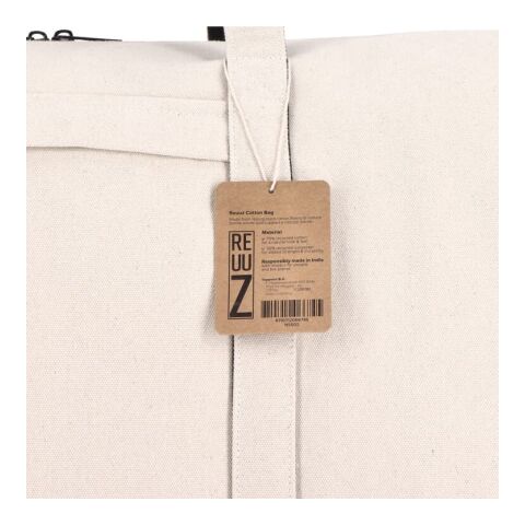 InSideOut Reuuz Canvas Reise-/Sporttasche 28 x 56 x 28 cm Beige-Schwarz | Digital Transferdruck | Fach | 140 mm x 140 mm