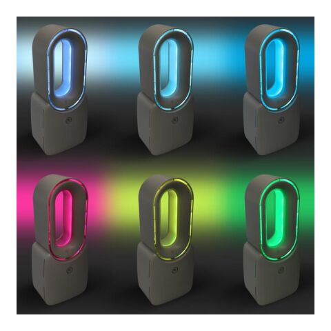 inSideOut Brislux – Rotorloser Softwind-Ventilator mit LED-Licht Beige | ohne Werbeanbringung | Nicht verfügbar | Nicht verfügbar