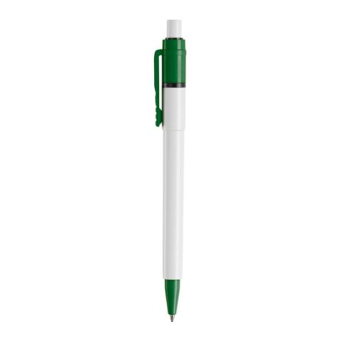 Kugelschreiber Baron Colour Hardcolour Weiss-Grün | 1-farbiger Siebdruck | 180° vom Clip | 45 mm x 25 mm | Nicht verfügbar
