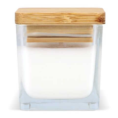 Chakra Kerze auf pflanzlicher Basis im Glasgefäß Weiss | ohne Werbeanbringung | Nicht verfügbar | Nicht verfügbar