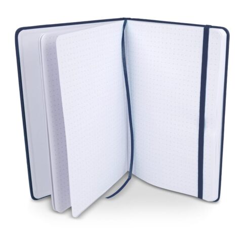 Notizbuch A5 PU mit FSC Rasterpunktseiten Dunkelblau | ohne Werbeanbringung | Nicht verfügbar | Nicht verfügbar