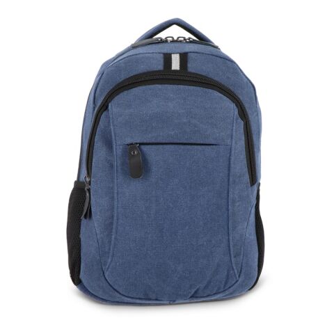 Rucksack Harper aus recyceltem Baumwoll-Canvas Dunkelblau | Digitaler Aufkleber | Fach | 140 mm x 140 mm | Nicht verfügbar