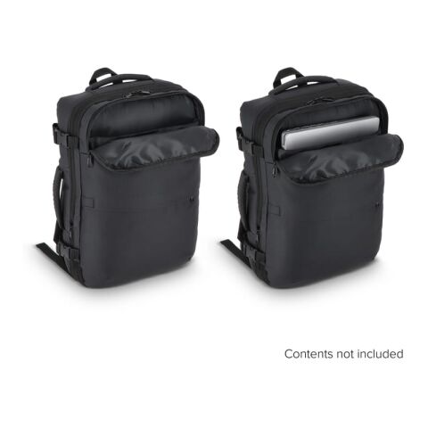 PU-beschichteter Dalston-Rucksack Vakuumrucksack 30 x 15 x 45 cm 20 l schwarz | Digital Transferdruck | Vorderseite oben | 120 mm x 200 mm