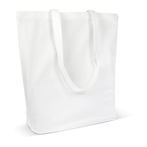 Einkaufstasche Bio-Baumwolle farbig lang 270g/m² 42x12x43 cm Weiss | ohne Werbeanbringung | Nicht verfügbar | Nicht verfügbar