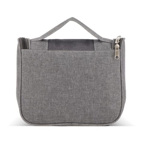 rPET 300D Kora Reise-Kulturbeutel Grau | ohne Werbeanbringung | Nicht verfügbar | Nicht verfügbar