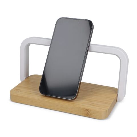 15-W-Wireless-Ladegerät mit dimmbarer LED-Lampe Natur | ohne Werbeanbringung | Nicht verfügbar | Nicht verfügbar