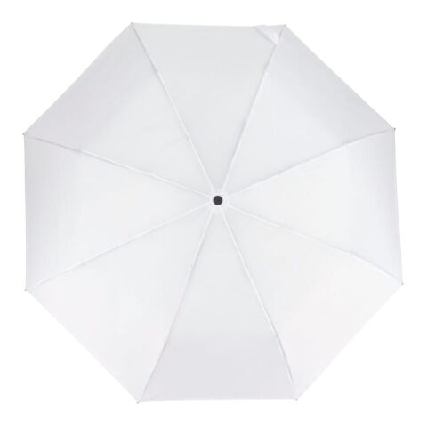 Daintree 190T Pongee 21.5" Faltbarer winddichter Regenschirm Auto open Weiss | ohne Werbeanbringung | Nicht verfügbar | Nicht verfügbar