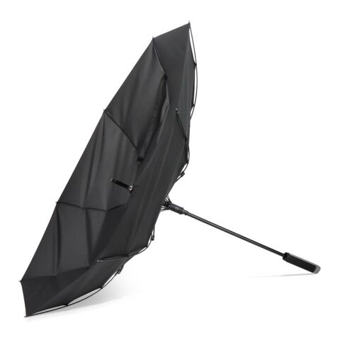 Emerantia 190T Pongee 23" Stockschirm Auto offen Schwarz